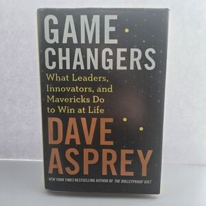 Game Changers by Dave Asprey - Black and White Cover. Hardcover